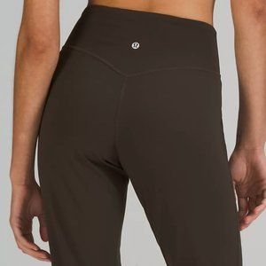 Lululemon Align Cropped Jogger Womens 8 Olive Green Crop Leggings Pockets